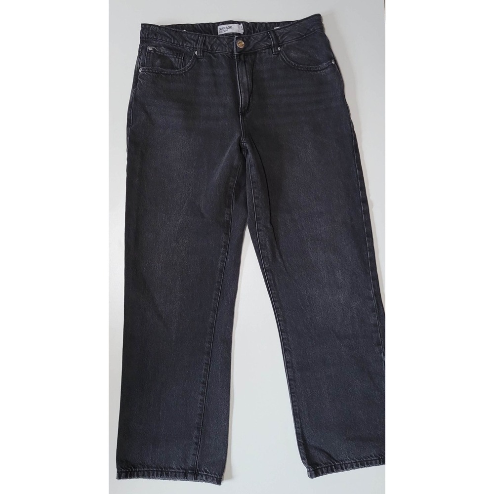 Garage Slouchy Black Denim Jeans